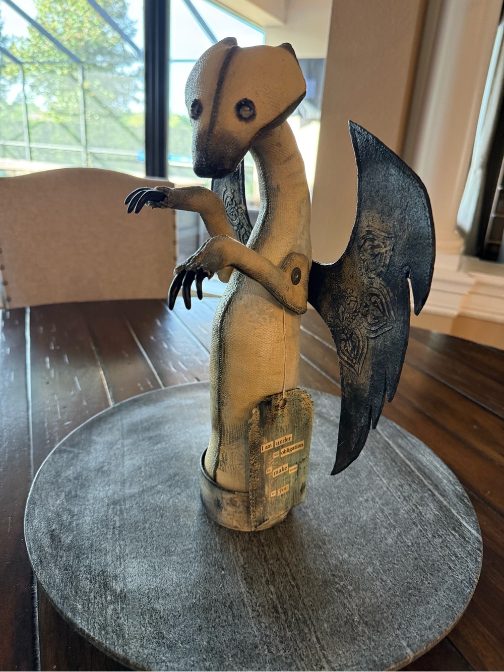 Handmade Cryptid Art Doll. One of a Kind.  Jersey Devil.